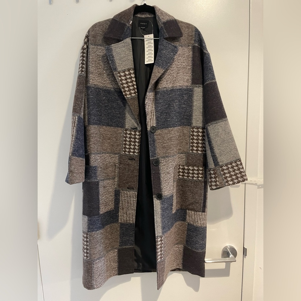 Urban Outfitters Obey Women’s Wool Pea Coat NWT size S
